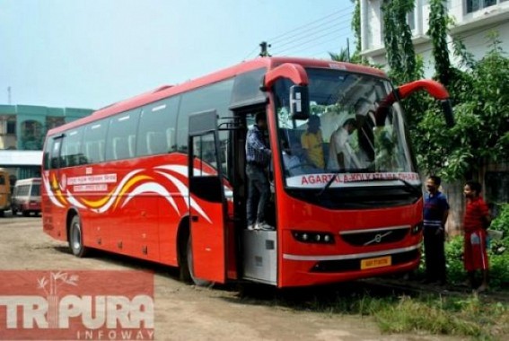 TRTC struggling to get adequate number of passengers for Agartala-kolkata Volvo bus